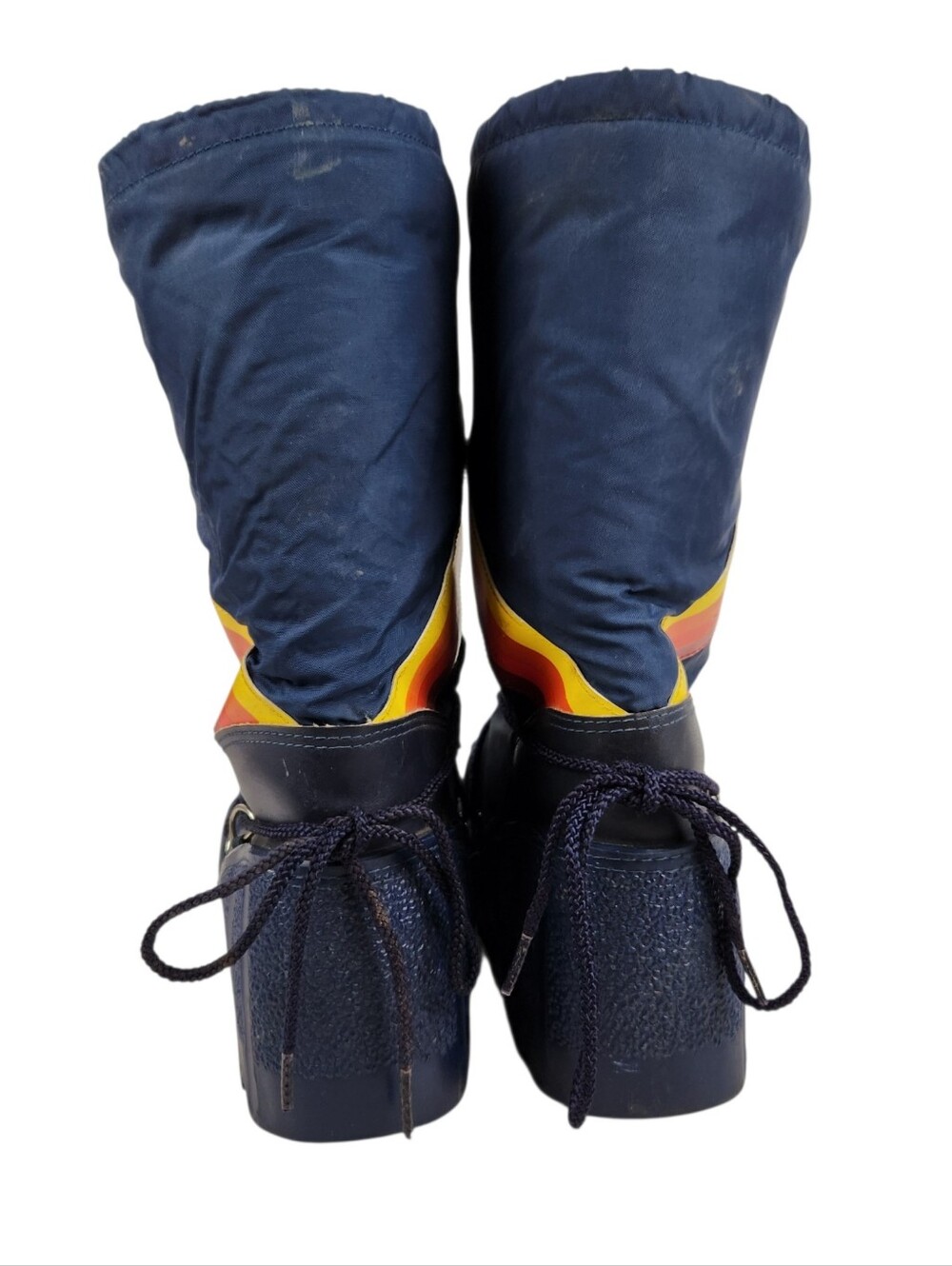 Vintage Rainbow Moon Boots Winter Ski Snow Nylon Mens Size 10 - 11 Size Large - Picture 8 of 15